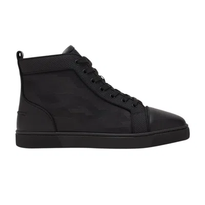 Pre-owned Christian Louboutin Louis Orlato Flat High 'black Jacquard' | Men's Size 40