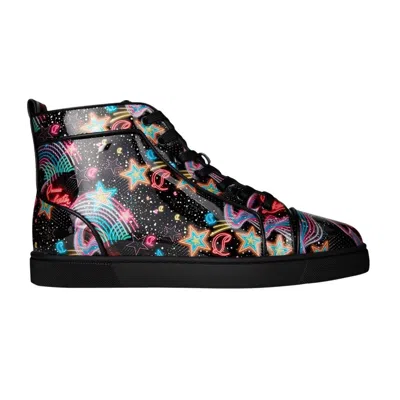 Pre-owned Christian Louboutin Louis Orlato Flat High 'patent Starlight' | Multi-color | Me