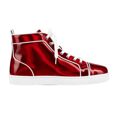Pre-owned Christian Louboutin Louis Orlato Flat 'red Patent Psychic' | Men's Size 43.5