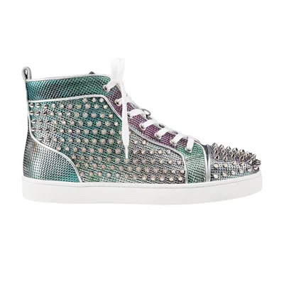 Pre-owned Christian Louboutin Louis Orlato Spikes 'multi Silver' | Men's Size 41