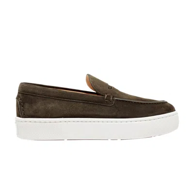 Pre-owned Christian Louboutin Paqueboat Flat 'alpino' | Brown | Men's Size 40