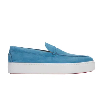 Pre-owned Christian Louboutin Paqueboat Flat 'panorama' | Blue | Men's Size 42
