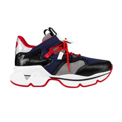 Pre-owned Christian Louboutin Red Runner 'black Navy' | Men's Size 41