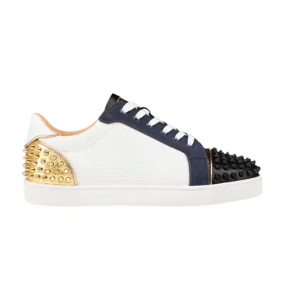 Pre-owned Christian Louboutin Seavaste 2 Orlato Flat 'navy Gold' | White | Men's Size 42