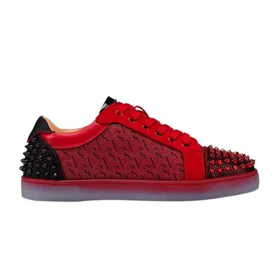 Pre-owned Christian Louboutin Seavaste 2 Orlato Flat 'red Black' | Men's Size 41