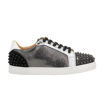 Pre-owned Christian Louboutin Seavaste 2 Orlato Flat 'silver Black' | Men's Size 45