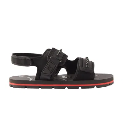 Pre-owned Christian Louboutin Siwa Flat 'black' | Men's Size 43