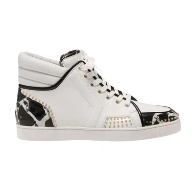 Pre-owned Christian Louboutin Sporty Dude Low Flat Calf 'marble' | White | Men's Size 41