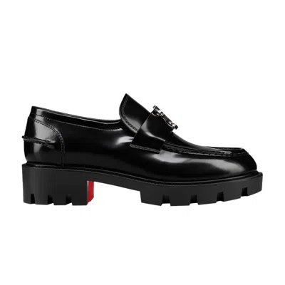 Pre-owned Christian Louboutin Wmns Moc Lug Flat 'black' | Women's Size 37.5