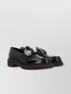 Christian Louboutin Chunky Rubber Sole Loafers With Metal Hardware