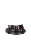 Christian Louboutin Cabata Belt 15 Mm In Black