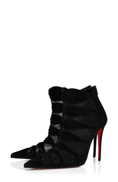 Christian Louboutin Circus Max Pointed Toe Bootie In Black