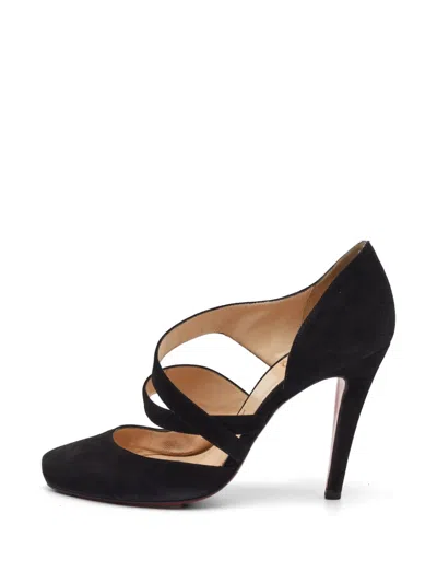 Pre-owned Christian Louboutin Citoyenne Suede Pumps In Black