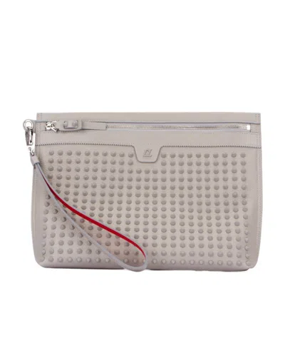 Christian Louboutin Citypouch Clutch Bag In Nude