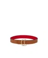 Christian Louboutin Cl Logo Leather Belt