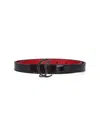 Christian Louboutin "cl Logo" Reversible Belt – Black/red