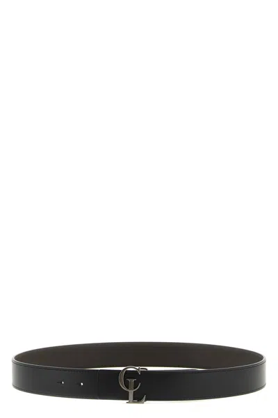 Christian Louboutin 'cl' Reversible Belt In Multi