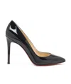 Christian Louboutin Womens Kate 70 Pointed-toe Patent Leather Courts Blac In Black