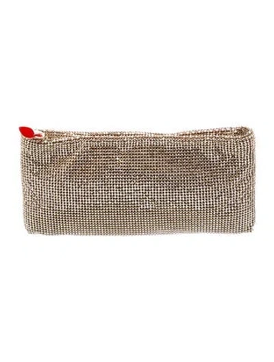 Pre-owned Christian Louboutin Clutch In Gold