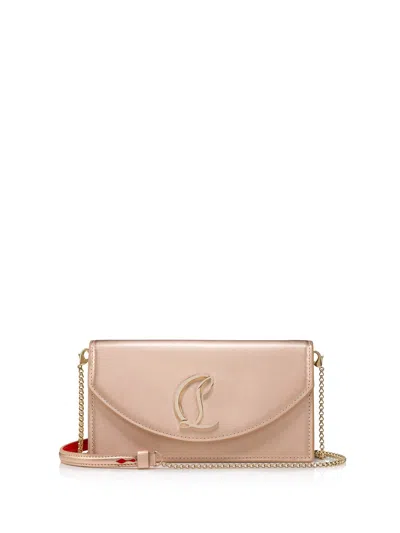 Christian Louboutin Clutch In Leche/gold