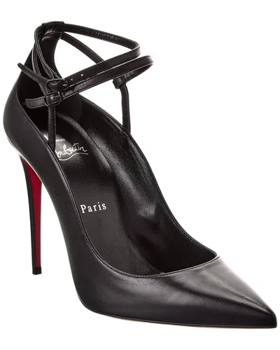 Christian Louboutin Jenlove Leather Slingback Pumps In Black