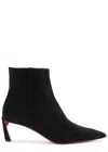 Christian Louboutin Condora Black Leather Ankle Boots
