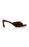 Christian Louboutin Condora 55mm Suede Mules In Brown