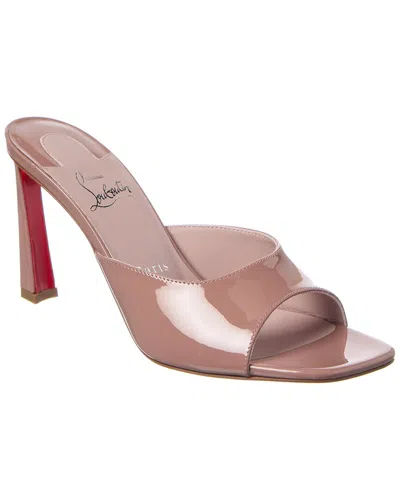 Christian Louboutin Condora 85 Patent Mule In Pink