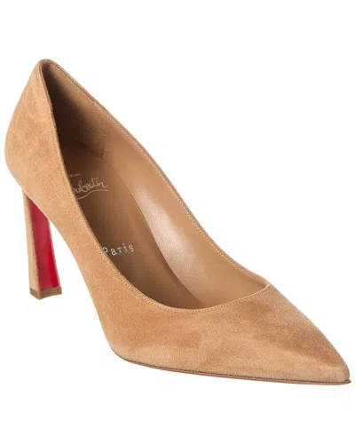 Christian Louboutin Kate 85 Suede Pump In Brown