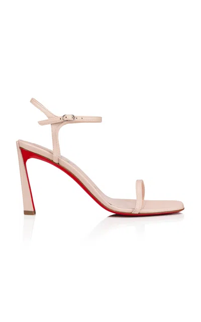 Christian Louboutin Condora 85mm Leather Sandals In Neutral
