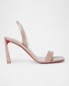 Christian Louboutin Heeled Sandals  Woman Color Natural In Vintage Rose