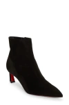 Christian Louboutin Condora Pointed Toe Bootie In Black