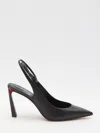 Christian Louboutin Condora Strap 100 Leather Pump In Black