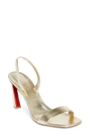 Christian Louboutin Condora Slingback Sandal In Platine