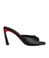 Christian Louboutin Condora 85 Leather Mules In Black