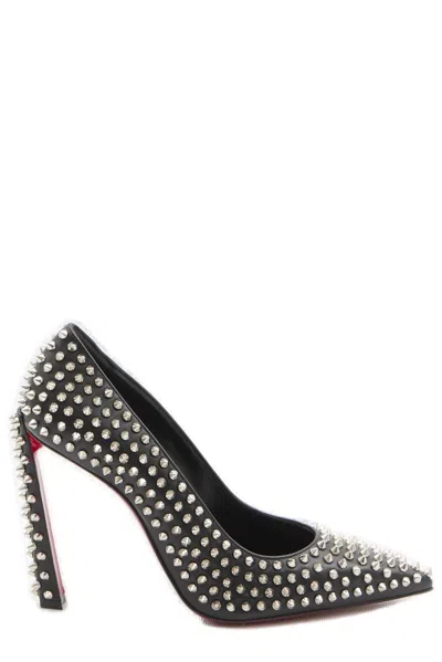 CHRISTIAN LOUBOUTIN CHRISTIAN LOUBOUTIN CONDORA SPIKES EMBELLISHED PUMPS