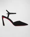 Christian Louboutin Condora Riviera Ankle Strap Pump In Black