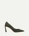 Christian Louboutin Condora 85 Suede Pumps In Tennessee Green