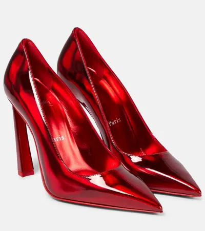 Christian Louboutin Condorapik 100 Patent Leather Pumps In Loubi