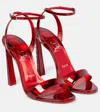 Christian Louboutin Condorapik Queen 100 Leather Sandals In Loubi