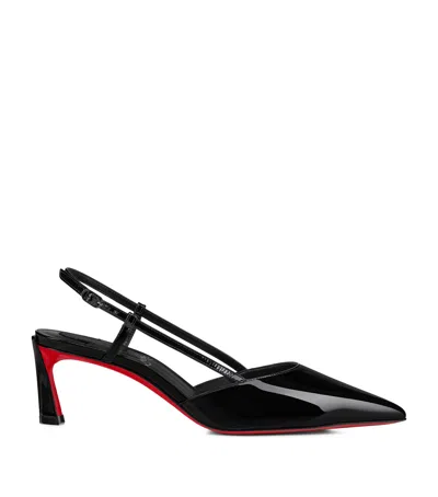 Christian Louboutin Condoroline Leather Slingback Pumps 55 In Black