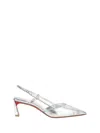 Christian Louboutin Womens Jenlove 100 Manoir Speccio-leather Heeled Pumps Silv In Silver/lin Silver