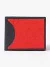 CHRISTIAN LOUBOUTIN CHRISTIAN LOUBOUTIN COOLCARD LOGO-PLAQUE BIFOLD WALLET / CALFSKIN LEATHER