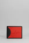 Christian Louboutin Mens Loubi/black Coolcard Logo-plaque Leather Bifold Wallet In Neutral
