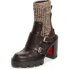 Christian Louboutin Cortinetta Chelsea Boot In Brown