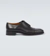 Christian Louboutin Cortomale Leather Derby Shoes In Black
