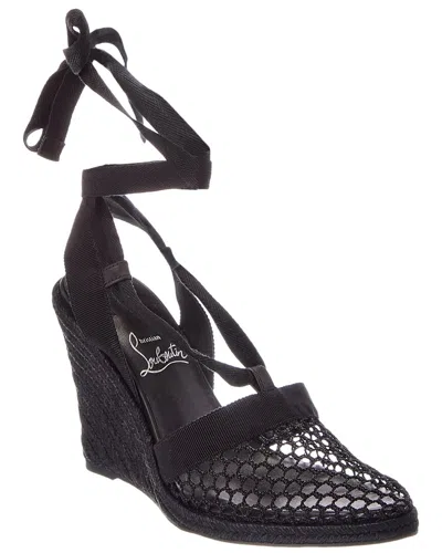 Christian Louboutin Cotton Mesh Sandal In Multi