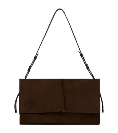Christian Louboutin Crosta Large Leather Shoulder Bag