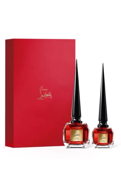 Christian Louboutin Cuir Fétiche Eau De Parfum Duo Set $435 Value In Transparent