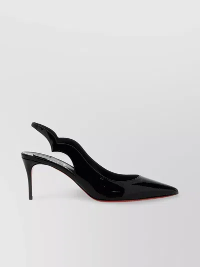 Christian Louboutin Cut-out Glossy Pointed Stiletto Pumps